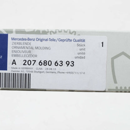 NEW MB E C207 CENTER CONSOLE REAR ORNAMENTAL MOULDING A2076806393 ORIGINAL