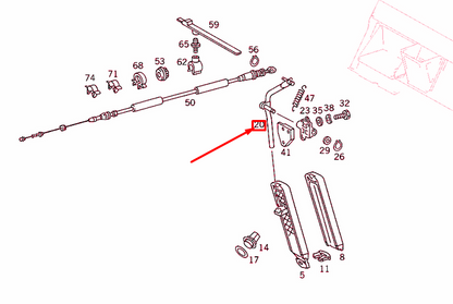 NEW MERCEDES-BENZ G W463 ACCELERATOR PEDAL CONTROL LEVER LHD A4633000325