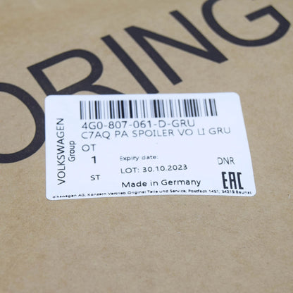 NEW AUDI A6 ALLROAD QUATTRO C7 FRONT BUMPER LEFT SPOILER 4G0807061DGRU ORIGINAL