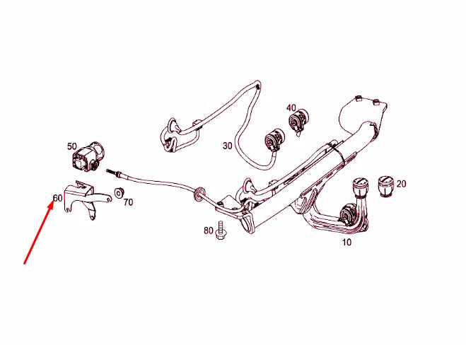 NEW MERCEDES-BENZ CLA X117 HITCHING MECHANISM CONSOLE A1173100058 ORIGINAL