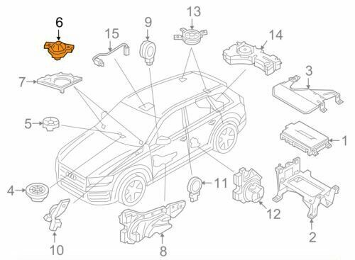 new audi q7 4m dashboard tweeter speaker 4m0035399 original