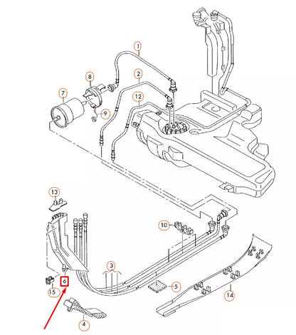 NEW AUDI A3 8P FUEL TANK FRONT RIGHT HEAT INSULATION 1K0201973 ORIGINAL