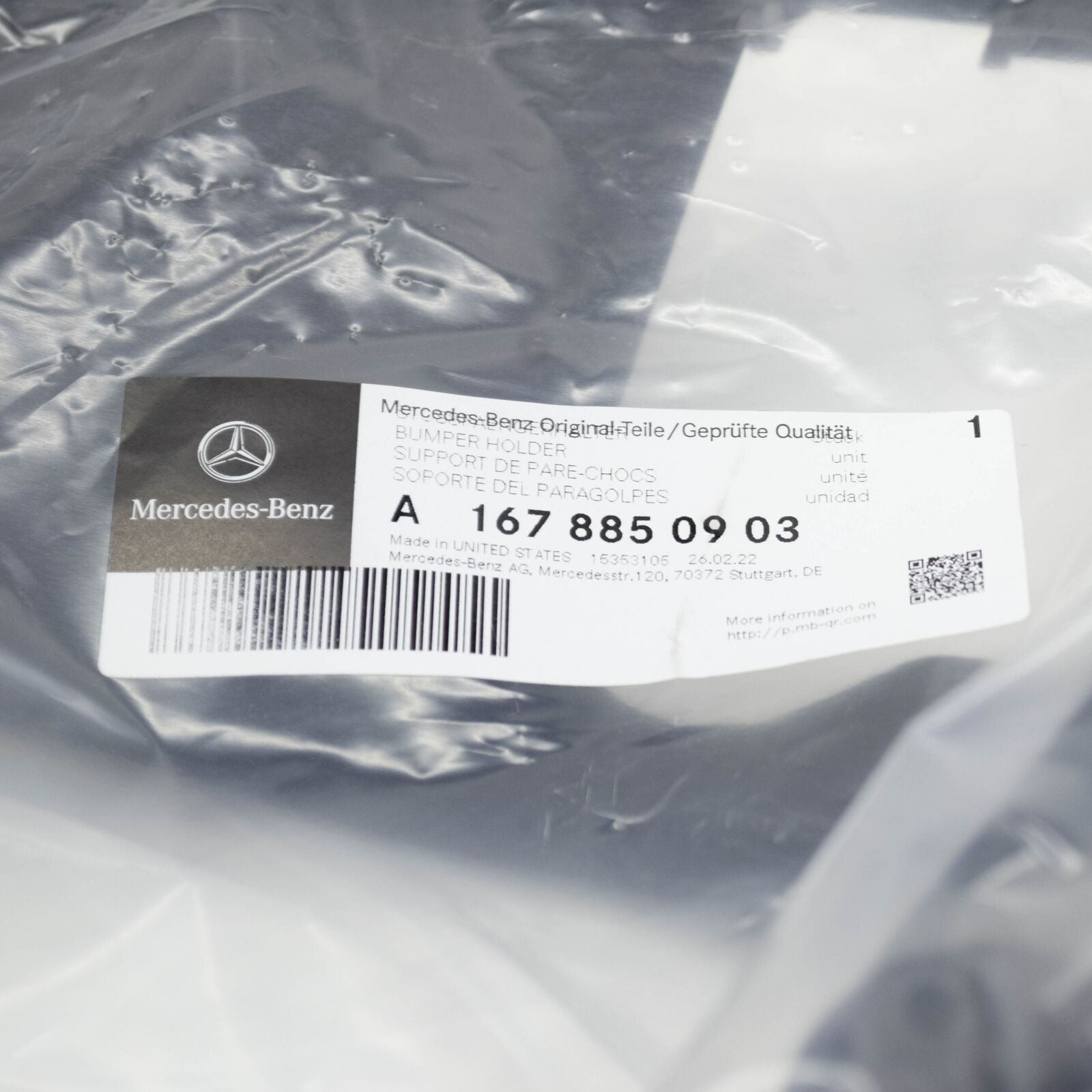 NEW MERCEDES-BENZ GLE W167 REAR TAILPIPE LEFT TRIM HOLDER A1678850903 ORIGINAL