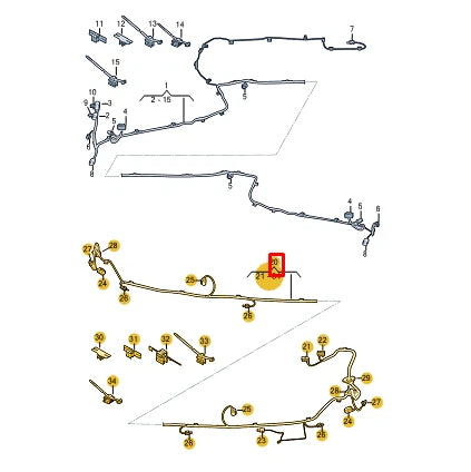 NEW AUDI Q7 4M REAR BUMPER PARKING AID WIRING HARNESS 4M0971104AK ORIGINAL