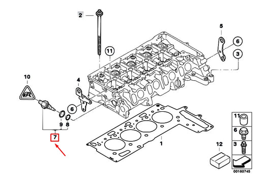 NEW BMW 1 E81 TEMPERATURE SENSOR 13627797957 ORIGINAL