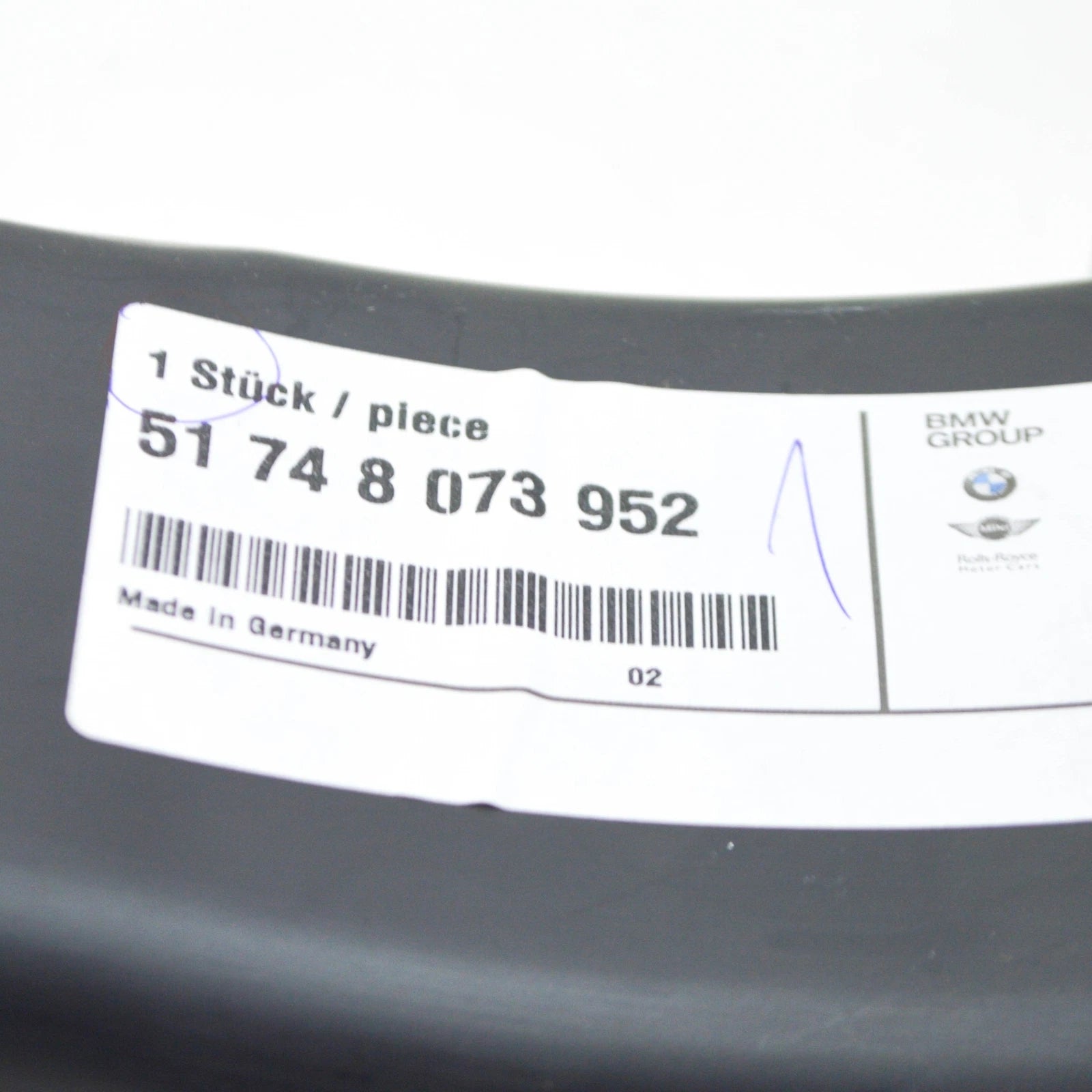NEW BMW 7 G12 FRONT RIGHT BRAKE AIR DUCT 51748073952 8073952 ORIGINAL