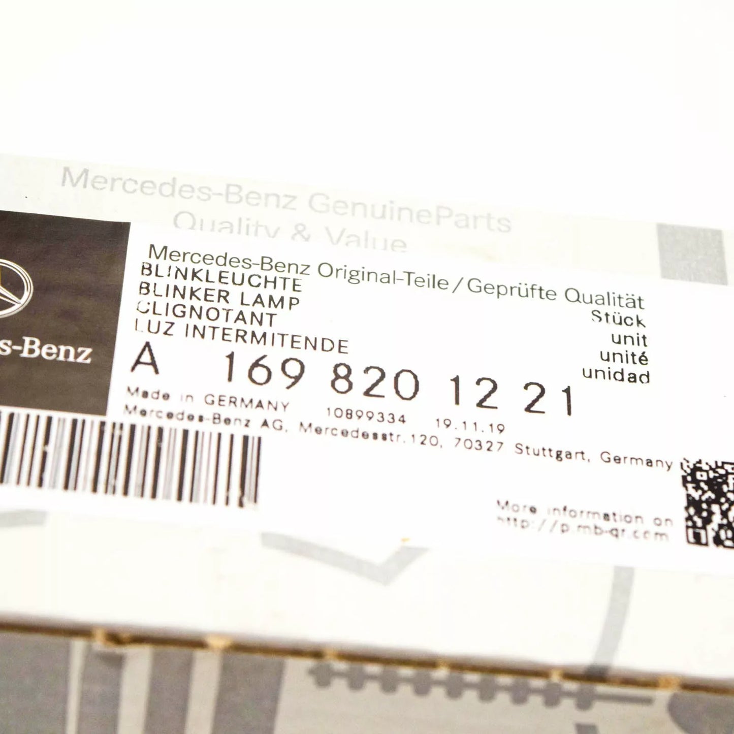 NEW MERCEDES BENZ A CLASS W169 RIGHT MIRROR TURN SIGNAL A1698201221