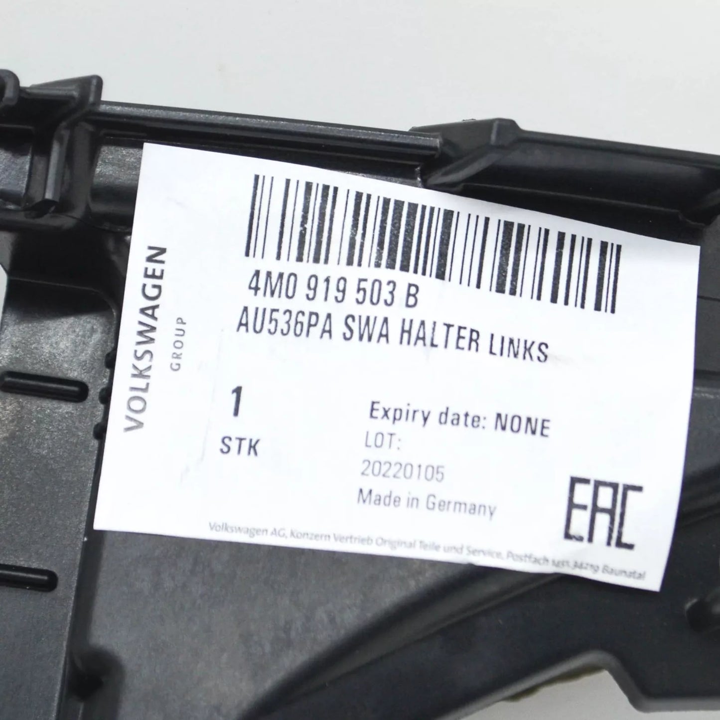 NEW AUDI Q7 4M BLIND SPOT DETECTION WARNING SENSOR LEFT BRACKET 4M0919503B