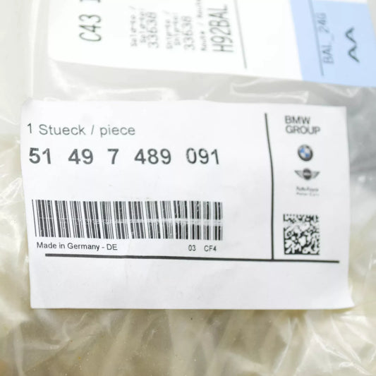 NEW BMW 7 G11 G12 REAR TRUNK LEFT WATER GUTTER COVER 51497489091 ORIGINAL