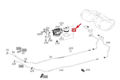 NEW MERCEDES-BENZ S W222 FUEL FILTER ELEMENT PARTS KIT A6540920000 ORIGINAL