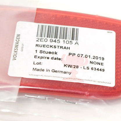 NEW VOLKSWAGEN CRAFTER 2E REAR BUMPER RIGHT SIDE REFLECTOR 2E0945105A ORIGINAL