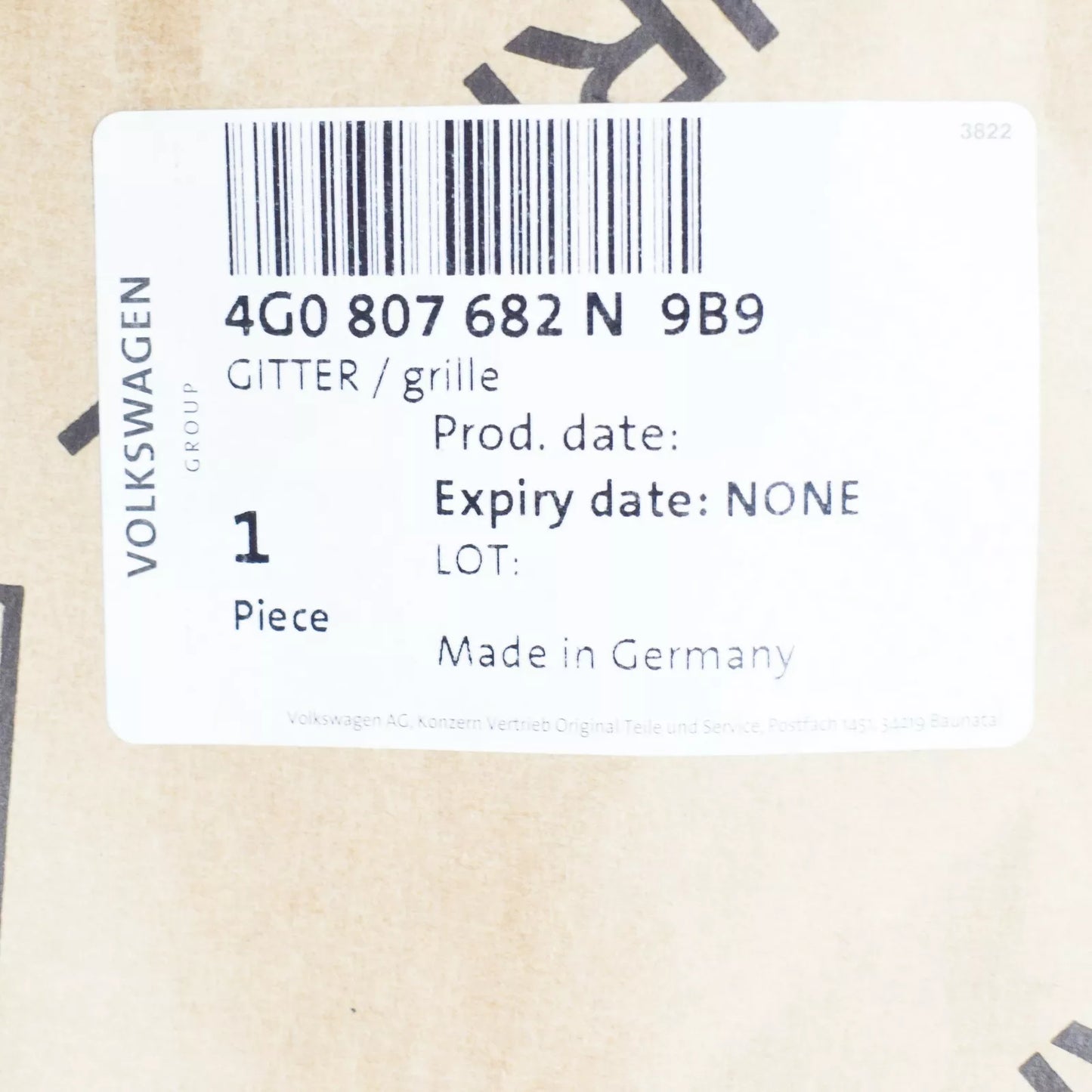 NEW AUDI A6 C7 FRONT BUMPER RIGHT GRILLE 4G0807682N9B9 2012