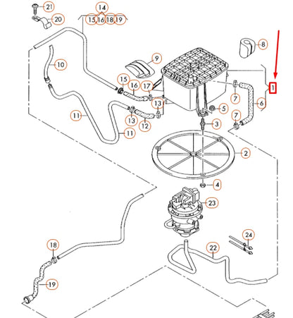 NEW AUDI A8 D3 ACTIVATED CHARCOAL CONTAINER 8D0201801F ORIGINAL