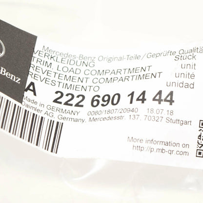 NEW MERCEDES-BENZ S-CLASS W222 REAR RIGHT TRUNK UPPER TRIM A2226901444 ORIGINAL