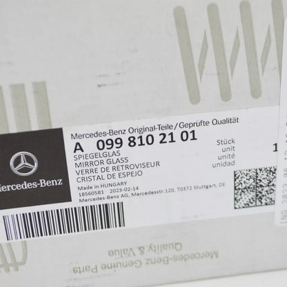NEW MERCEDES-BENZ A W177 FRONT LEFT DOOR MIRROR GLASS A0998102101 ORIGINAL