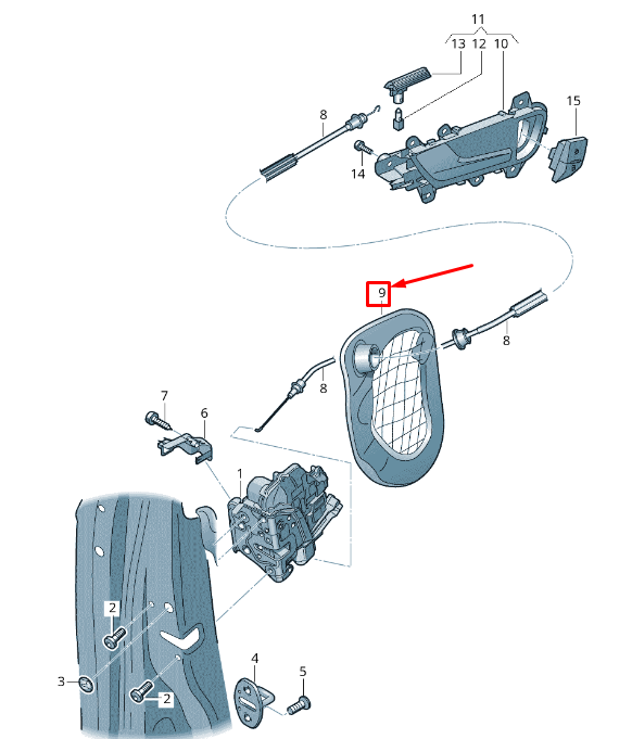 new audi a5 8t rear right inner door panel cover 8t8839916 original