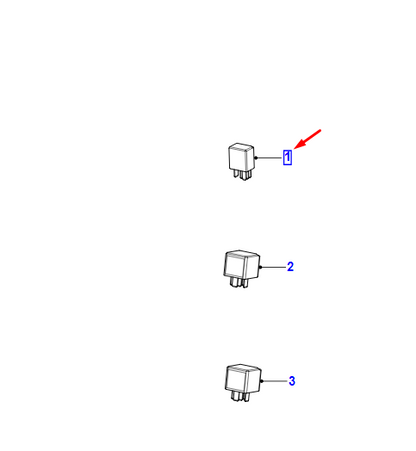 new jaguar xe x760 20 amp 30 amp 4 pin relay t2h54823 original