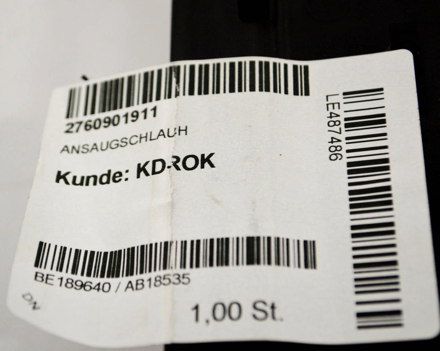 NEW MERCEDES BENZ GLE CLASS W166 LEFT AIR HOSE PIPE A2760901911 2013 ORIGINAL