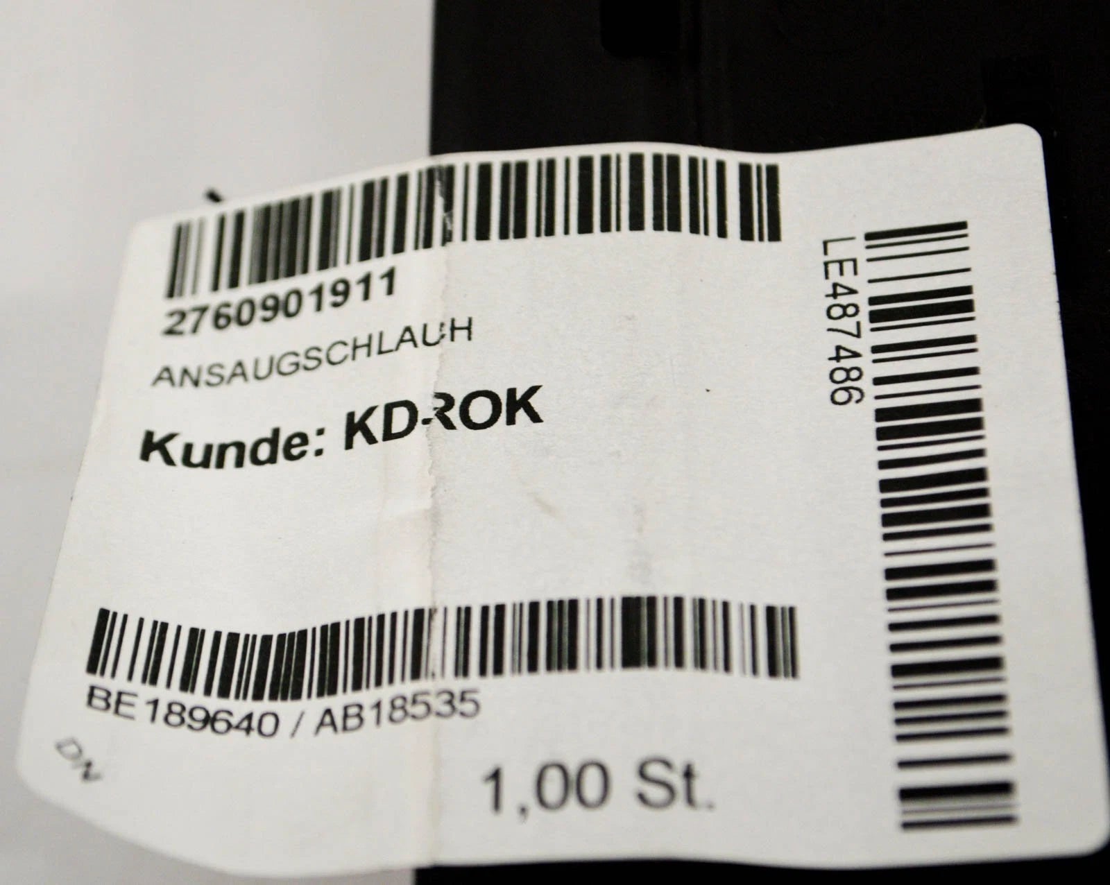 NEW MERCEDES BENZ GLE CLASS W166 LEFT AIR HOSE PIPE A2760901911 2013 ORIGINAL