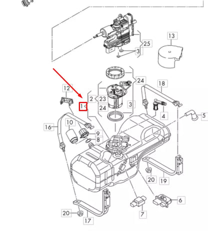 NEW VW CRAFTER 2F MK1 ADBLUE HEATING ELEMENT REPAIR KIT 2E0198970B ORIGINAL