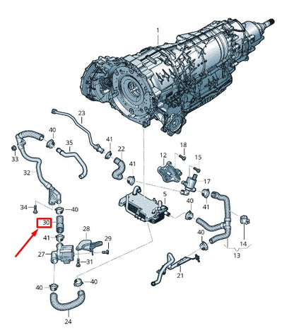 NEW AUDI A8 4N ENGINE COOLANT HOSE 4N0121081AA