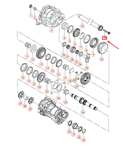 NEW AUDI A4 B8 GEARBOX OUTPUT SHAFT HEXAGON HEAD BOLT WHT001955 ORIGINAL
