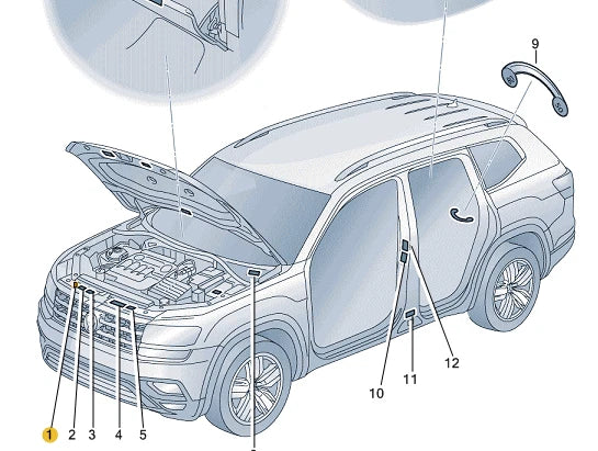 NEW VOLKSWAGEN ATLAS CA1 AC TYPE PLATE 3CN010008
