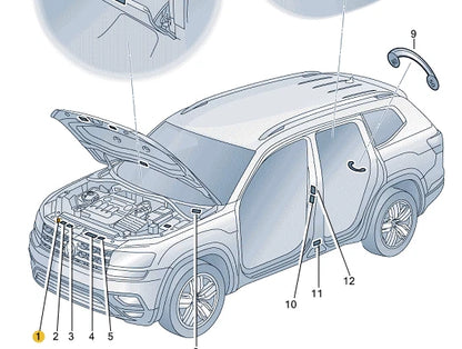 NEW VOLKSWAGEN ATLAS CA1 AC TYPE PLATE 3CN010008
