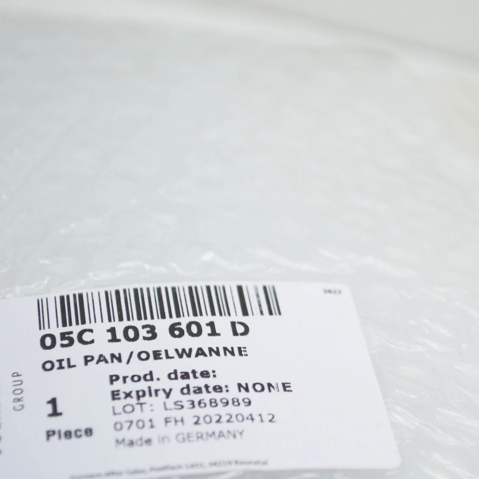 NEW VOLKSWAGEN T-ROC A11 CRANKCASE OIL SUMP 05C103601D ORIGINAL