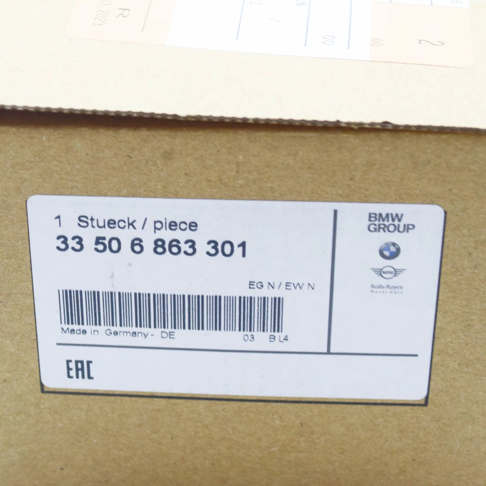 NEW BMW 5 F10 REAR SHOCK MOUNT 33506863301 6863301 ORIGINAL