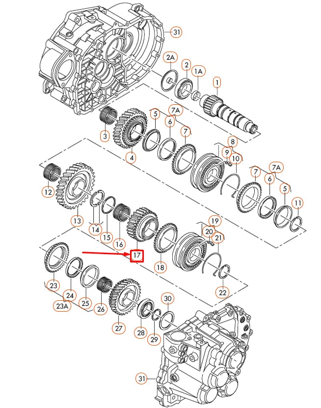 NEW AUDI A1 8X 4-SPEED CHANGE GEAR 02M311145BH ORIGINAL