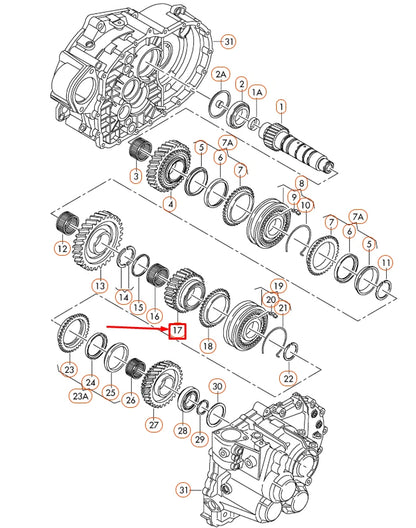 NEW AUDI A1 8X 4-SPEED CHANGE GEAR 02M311145BH ORIGINAL