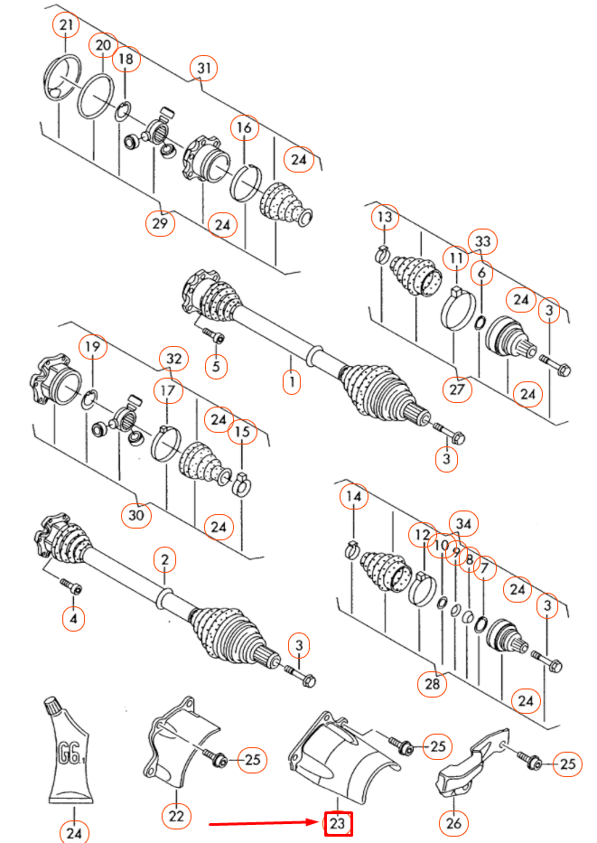 NEW AUDI A4 QUATTRO B7 FRONT RIGHT DRIVE SHAFT SPLASH SHIELD 3D0407720C ORIGINAL