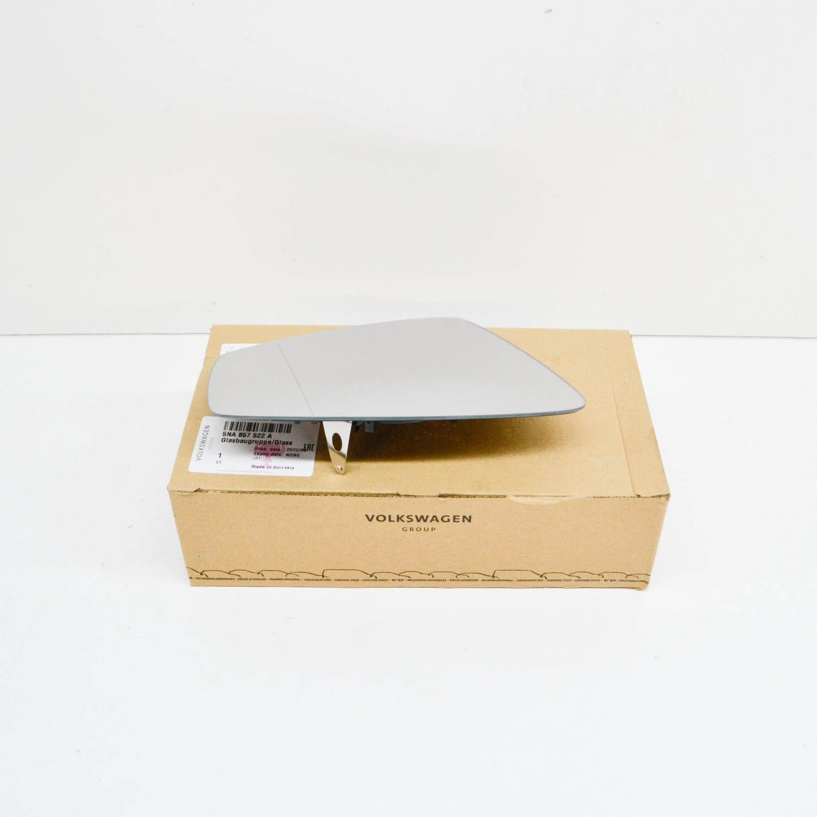 NEW VOLKSWAGEN TIGUAN AD FRONT RIGHT DOOR MIRROR GLASS RHD 5NA857522A