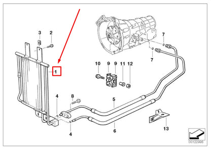 NEW BMW 3 E36 AUTOMATIC TRANSMISSION OIL COOLER 17201728770 1728770 ORIGINAL