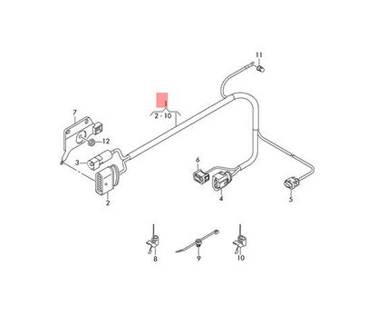 NEW AUDI Q7 4M ADAPTER CABLE LOOM 4M0971165J ORIGINAL