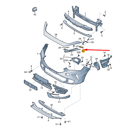 new cupra formentor front bumper right clutch carrier 5ff807690 original
