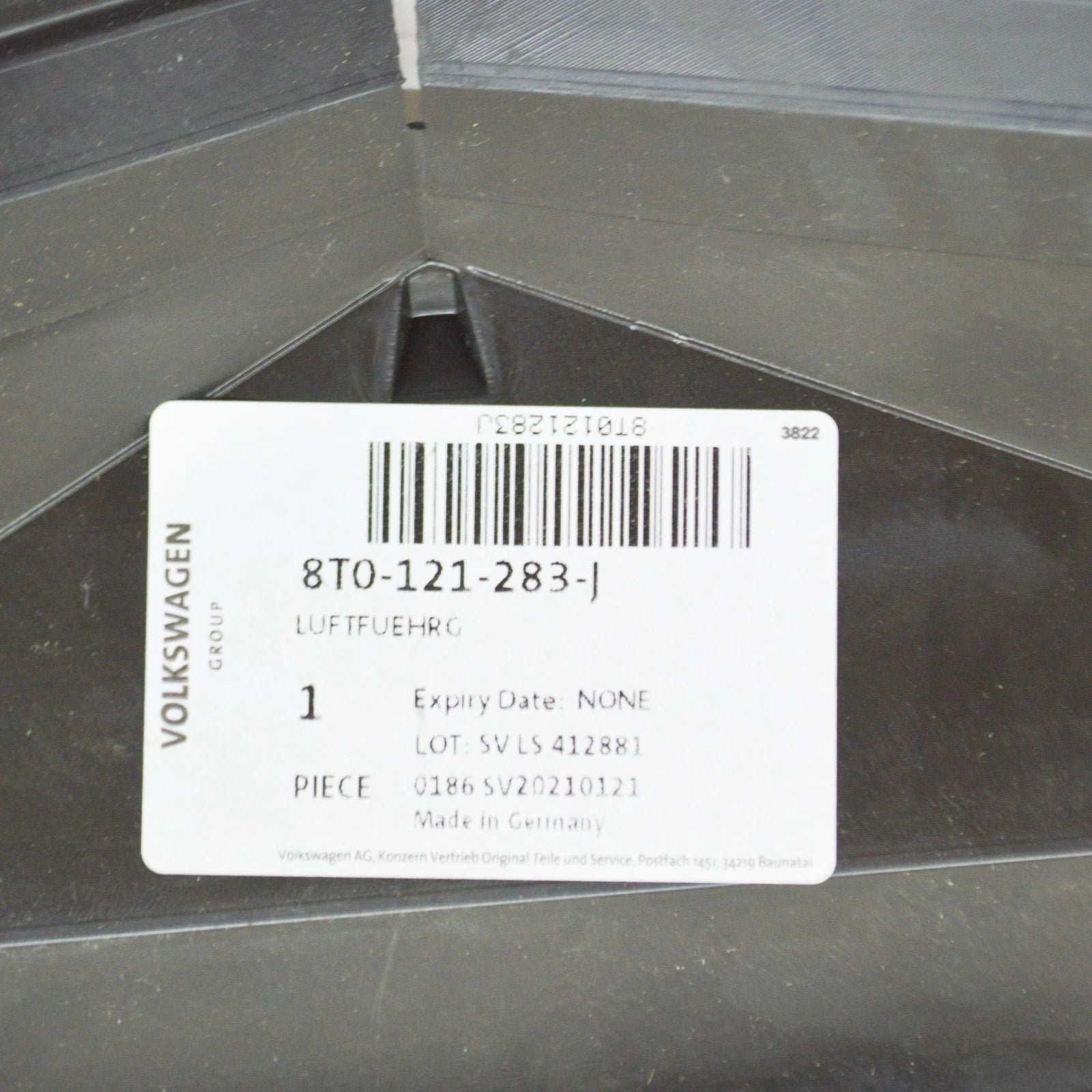 NEW AUDI A5 8T3 RADIATOR LEFT AIR GUIDE 8T0121283J ORIGINAL