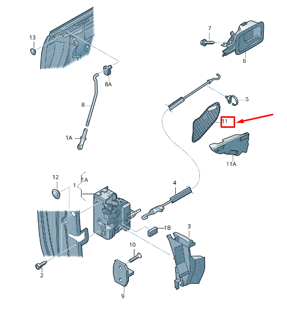new audi a3 sportback 8p front right inner door cover panel 8p3837916d original