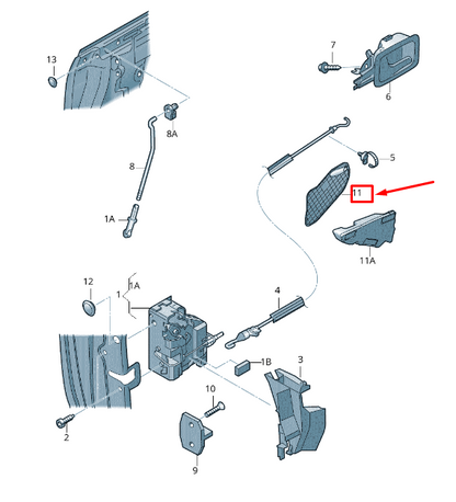 new audi a3 sportback 8p front right inner door cover panel 8p3837916d original