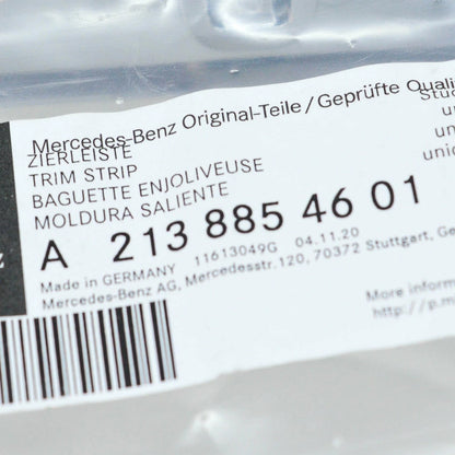 NEW MERCEDES-BENZ E W213 REAR BUMPER CENTER MOLDING TRIM A2138854601 ORIGINAL