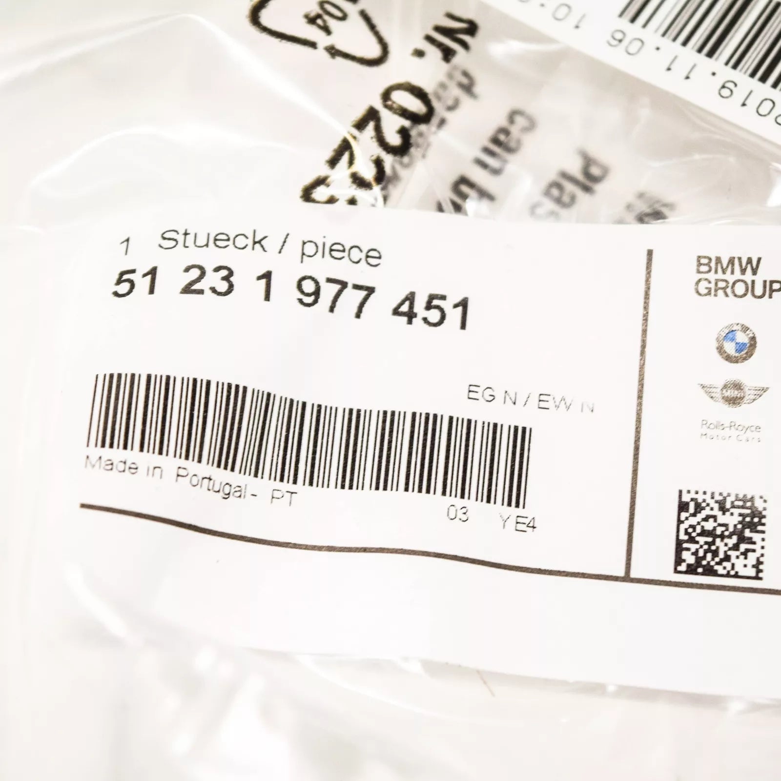 NEW BMW 3 E36 BONNET HOOD LOCK RELEASE CABLE 51231977451 1977451 ORIGINAL