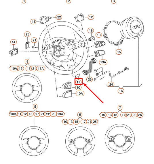 NEW AUDI A3 8P STEERING WHEEL S3 EMBLEM 8L0419685A