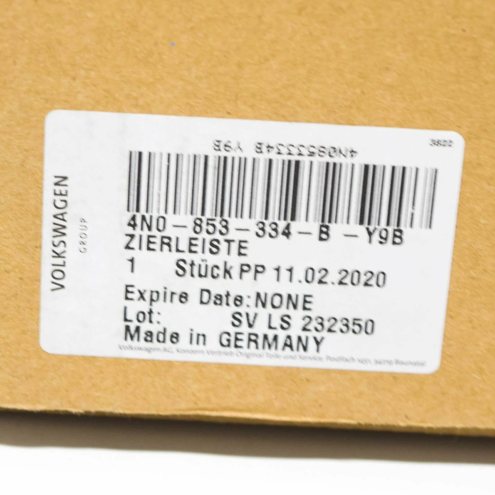 NEW AUDI A8 4N D5 FRONT RIGHT BUMPER MOLDING TRIM 4N0853334BY9B