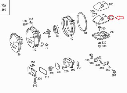NEW MB G-CLASS W463 FRONT WING TURN SIGNAL LAMP A4638200021 ORIGINAL