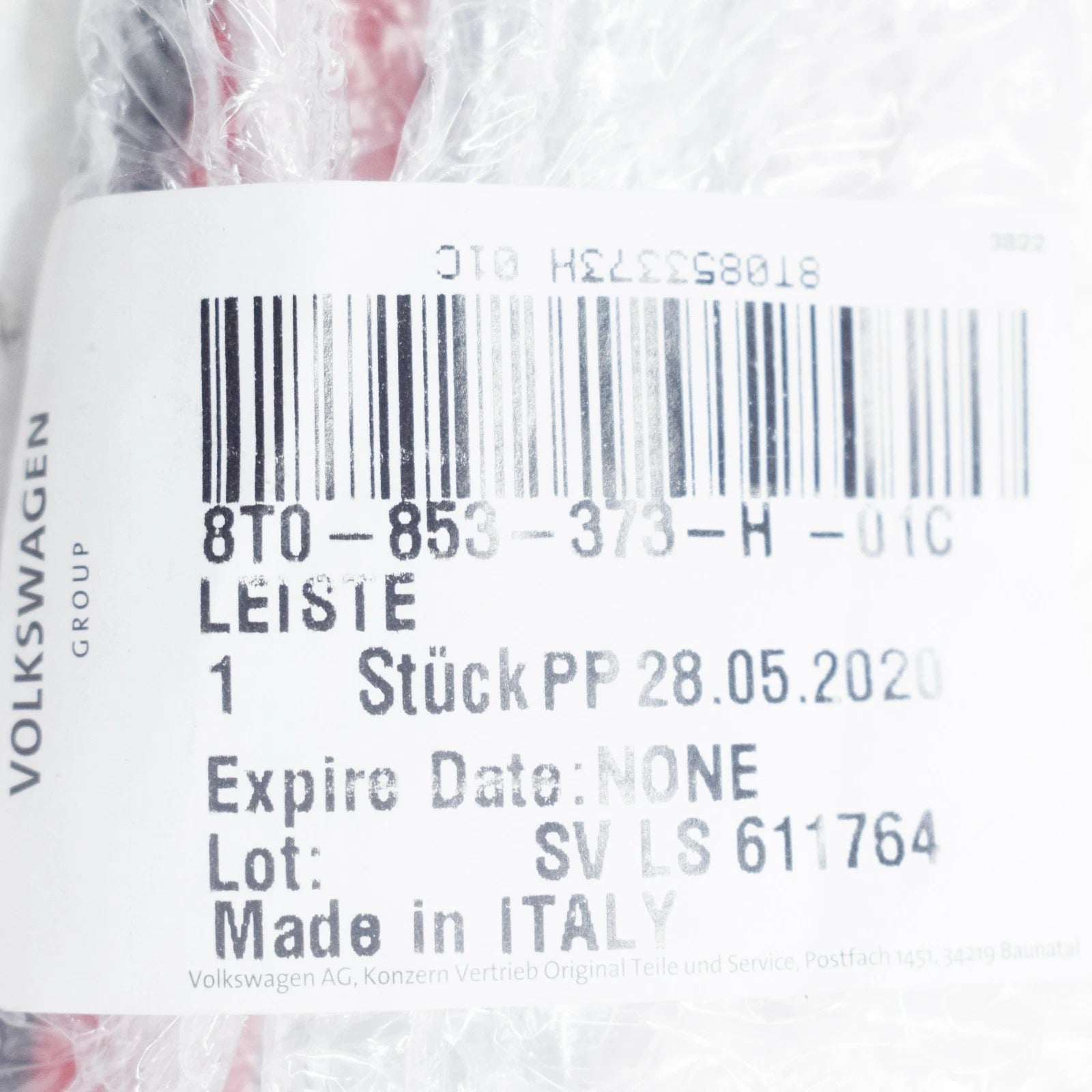 NEW AUDI A5 S5 8T8 S LINE TUNING LEFT ENTRY DOOR SILL 8T0853373H01C ORIGINAL