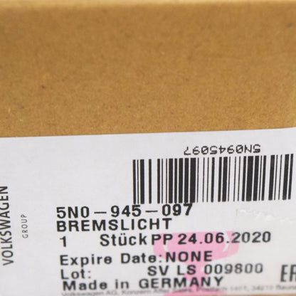 NEW VOLKSWAGEN TIGUAN MK1 HIGH MOUNT 3RD THIRD BRAKE LIGHT 5N0945097 ORIGINAL