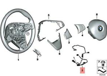 new bmw 2 gt f46 steering wheel connecting cable 32306871214 original