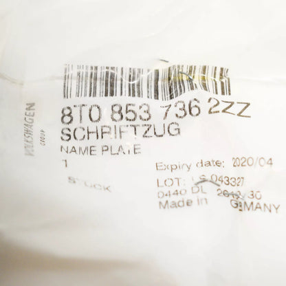 NEW AUDI A5 S5 FRONT GRILLE LOGO EMBLEM 8T08537362ZZ