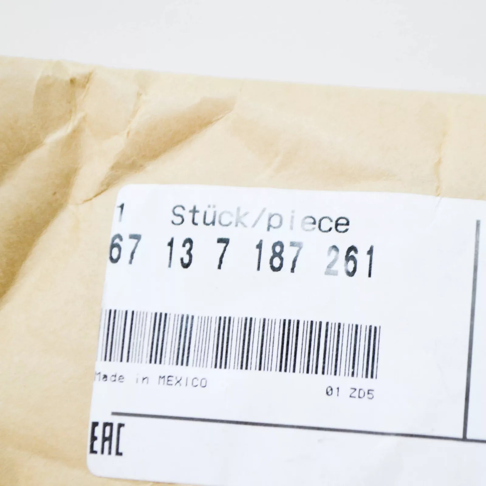 NEW BMW X5 E70 OUTSIDE MIRROR MOTOR 67137187261 7187261 ORIGINAL